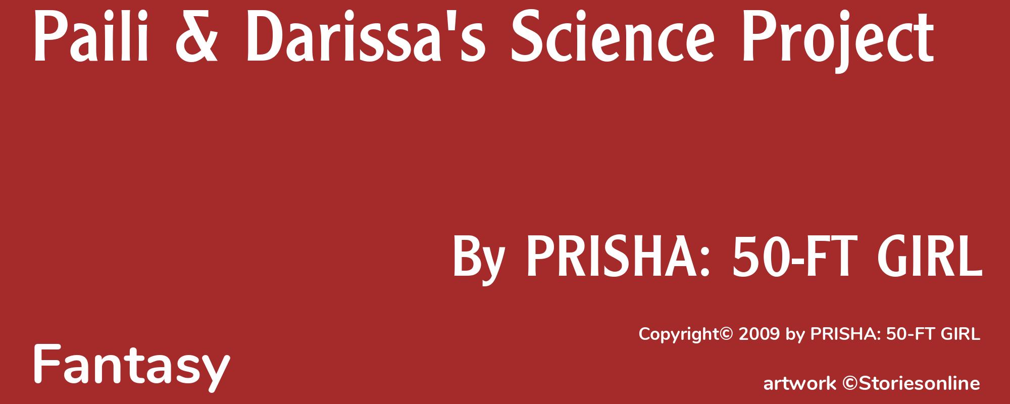 Paili & Darissa's Science Project - Cover