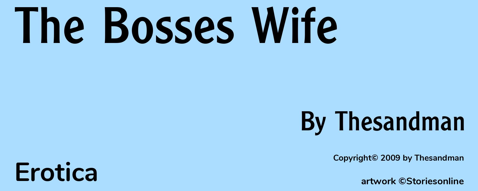 The Bosses Wife - Cover