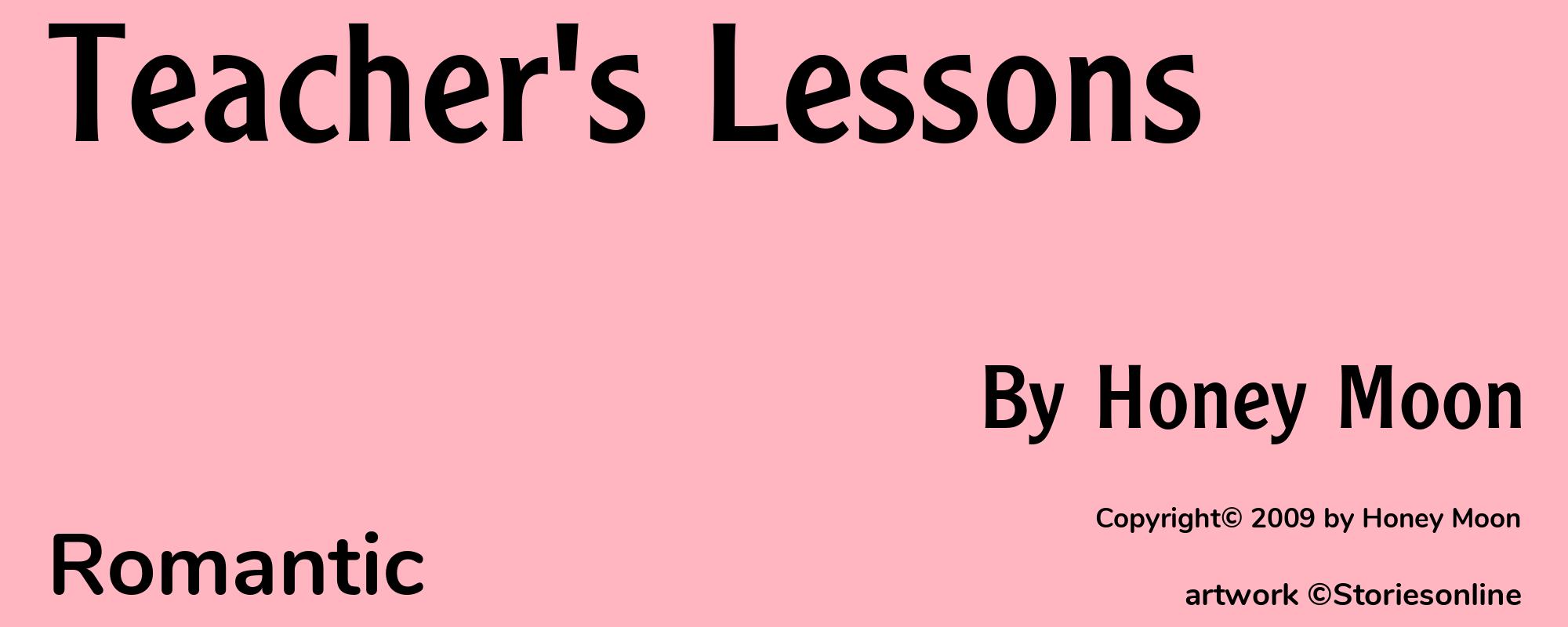 Teacher's Lessons - Cover
