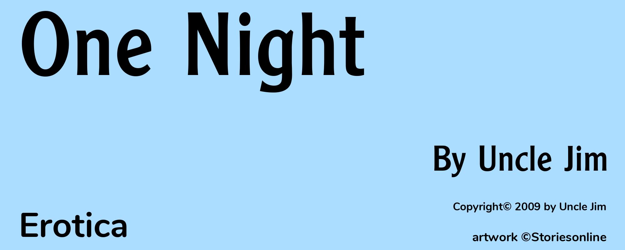 One Night - Cover