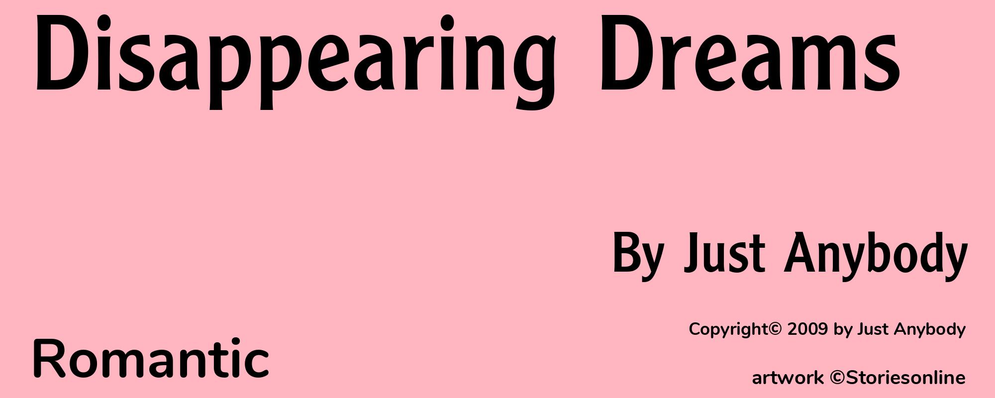 Disappearing Dreams - Cover
