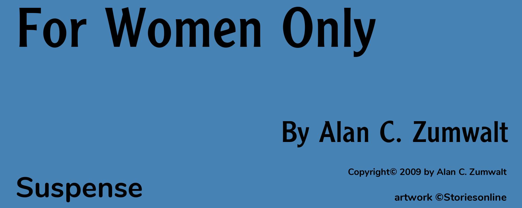 For Women Only - Cover
