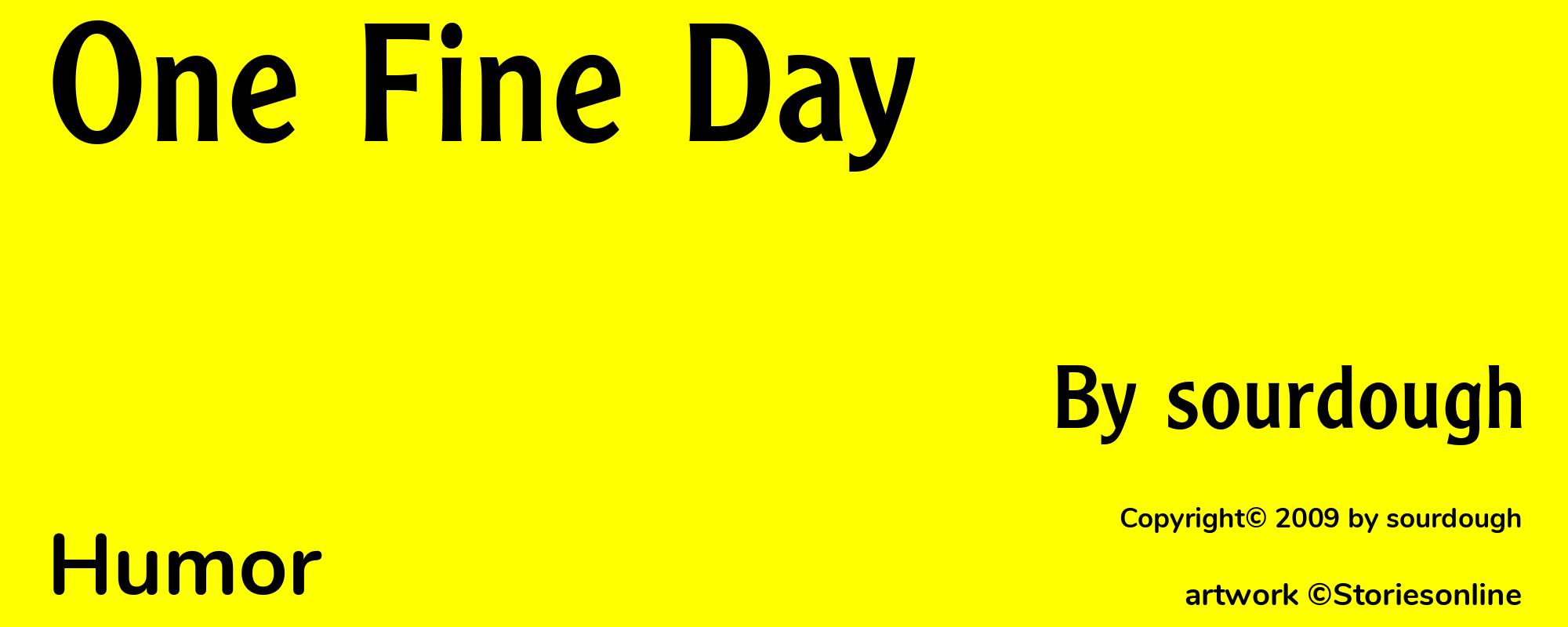 One Fine Day - Cover