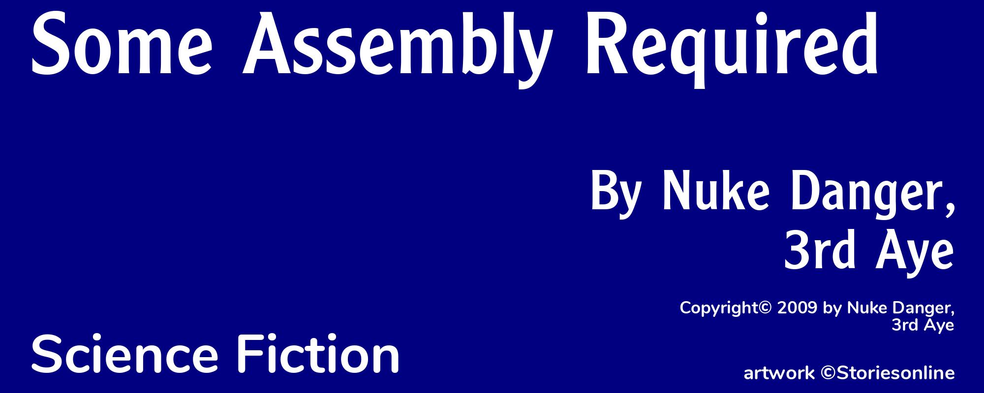 Some Assembly Required - Cover