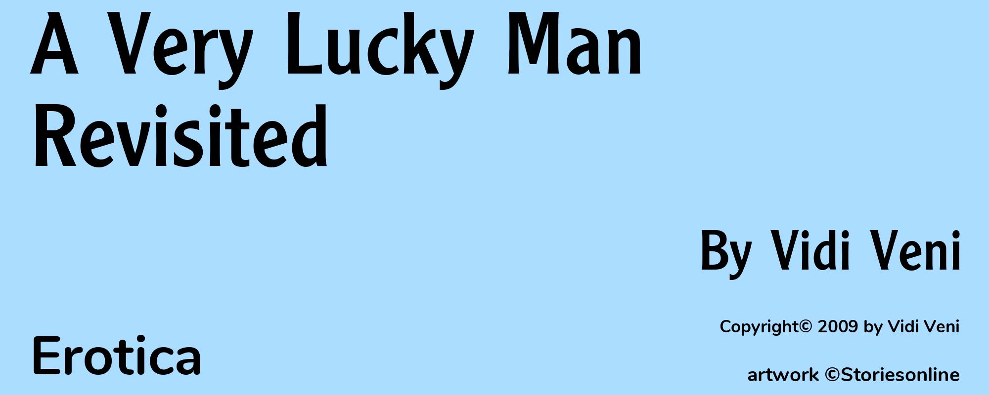 A Very Lucky Man Revisited - Cover