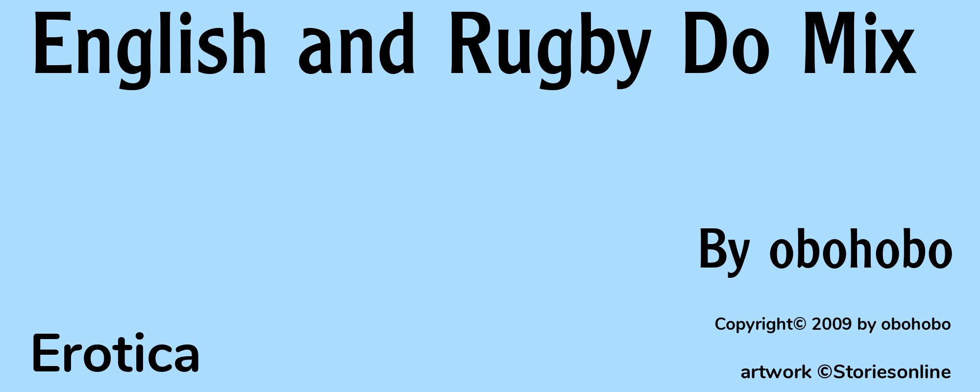 English and Rugby Do Mix - Cover