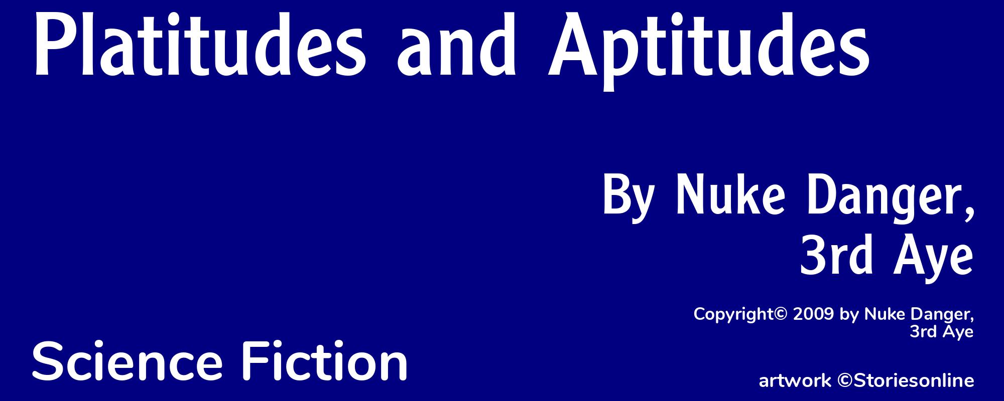 Platitudes and Aptitudes - Cover