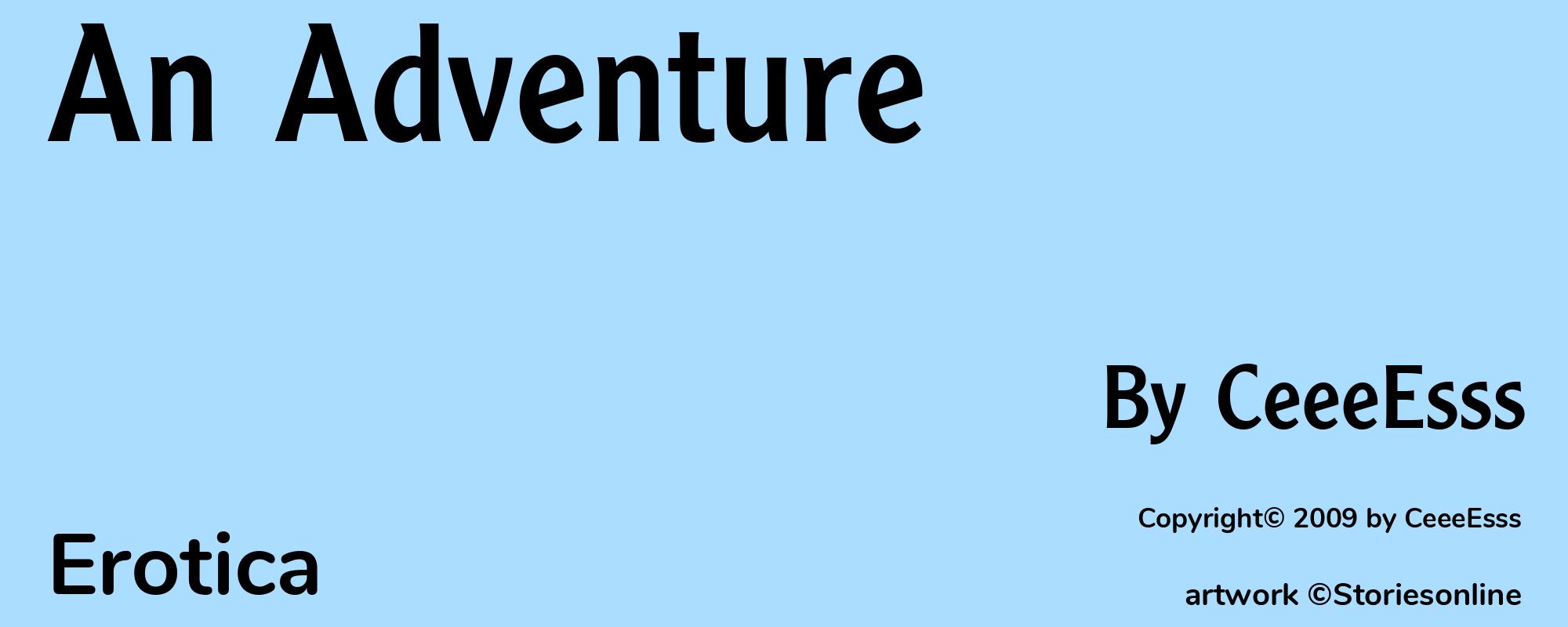 An Adventure - Cover