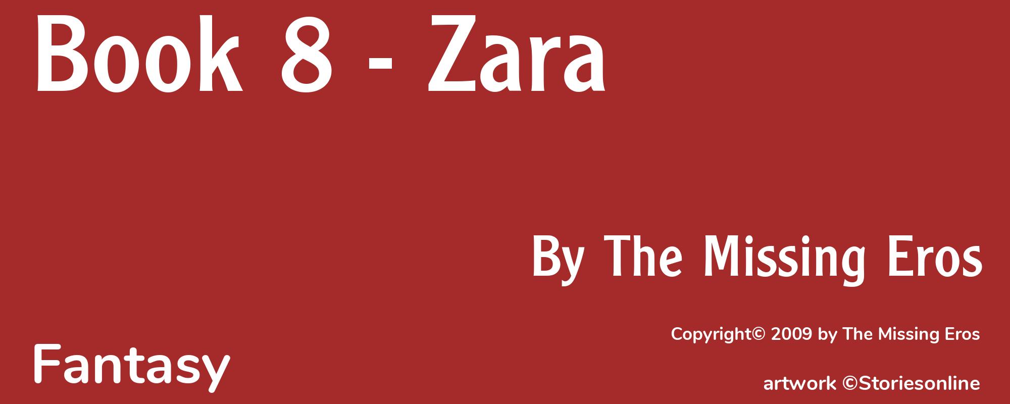 Book 8 - Zara - Cover