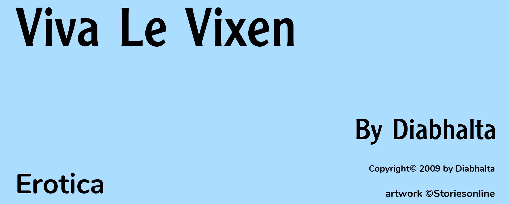 Viva Le Vixen - Cover