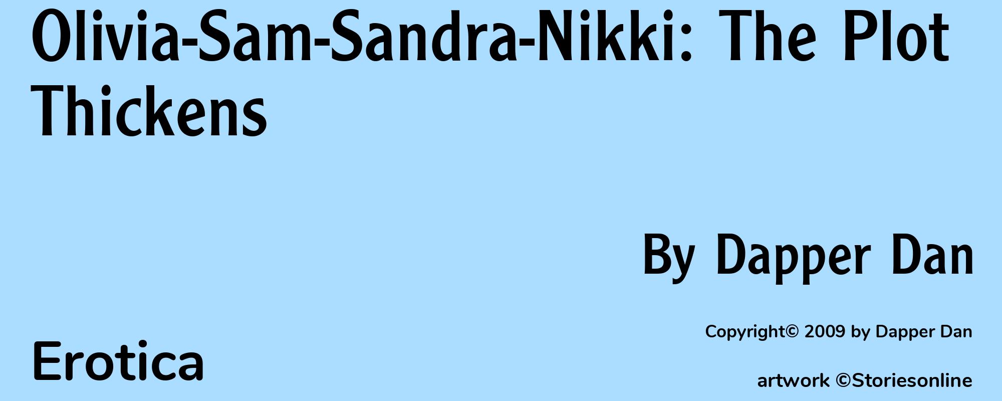 Olivia-Sam-Sandra-Nikki: The Plot Thickens - Cover