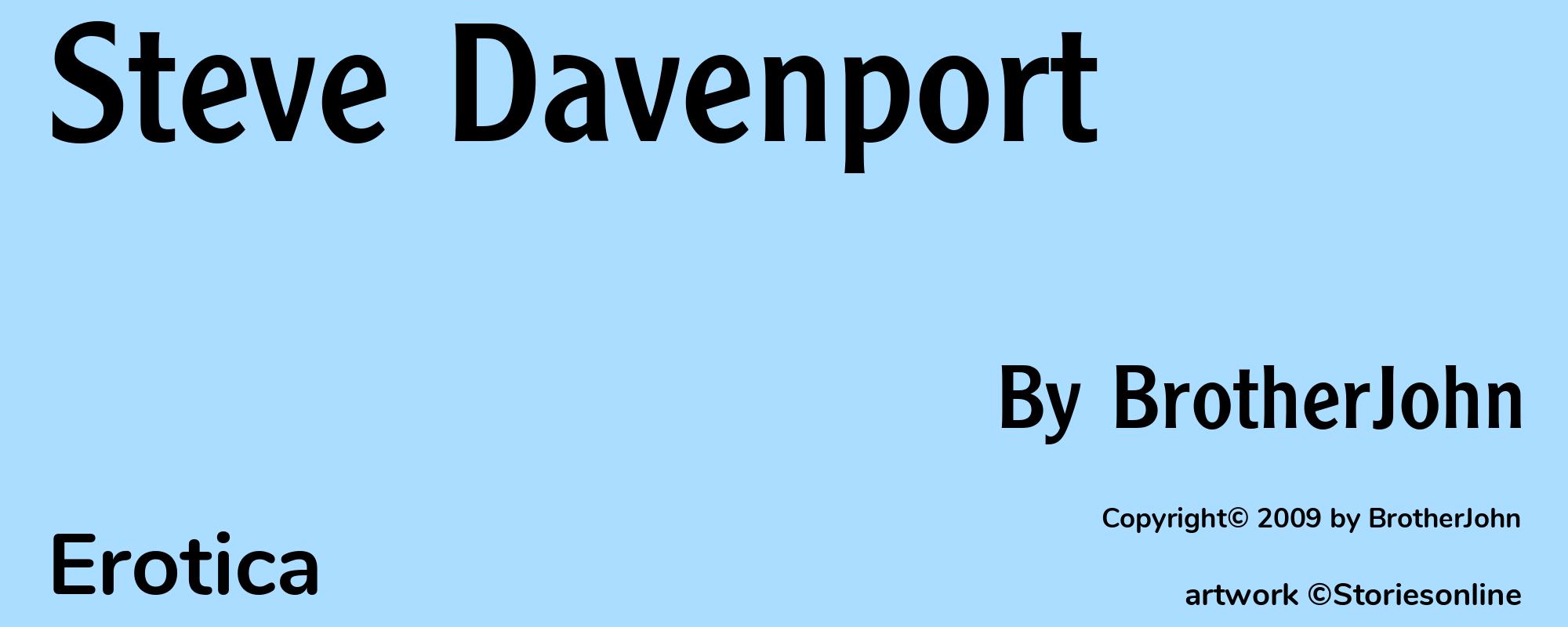 Steve Davenport - Cover
