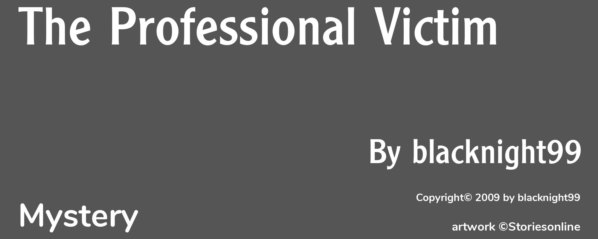 The Professional Victim - Cover