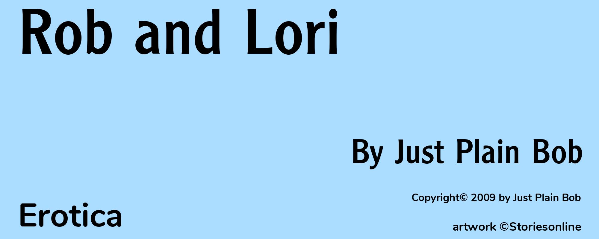 Rob and Lori - Cover