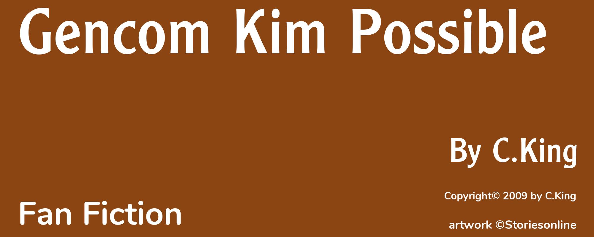 Gencom Kim Possible - Cover
