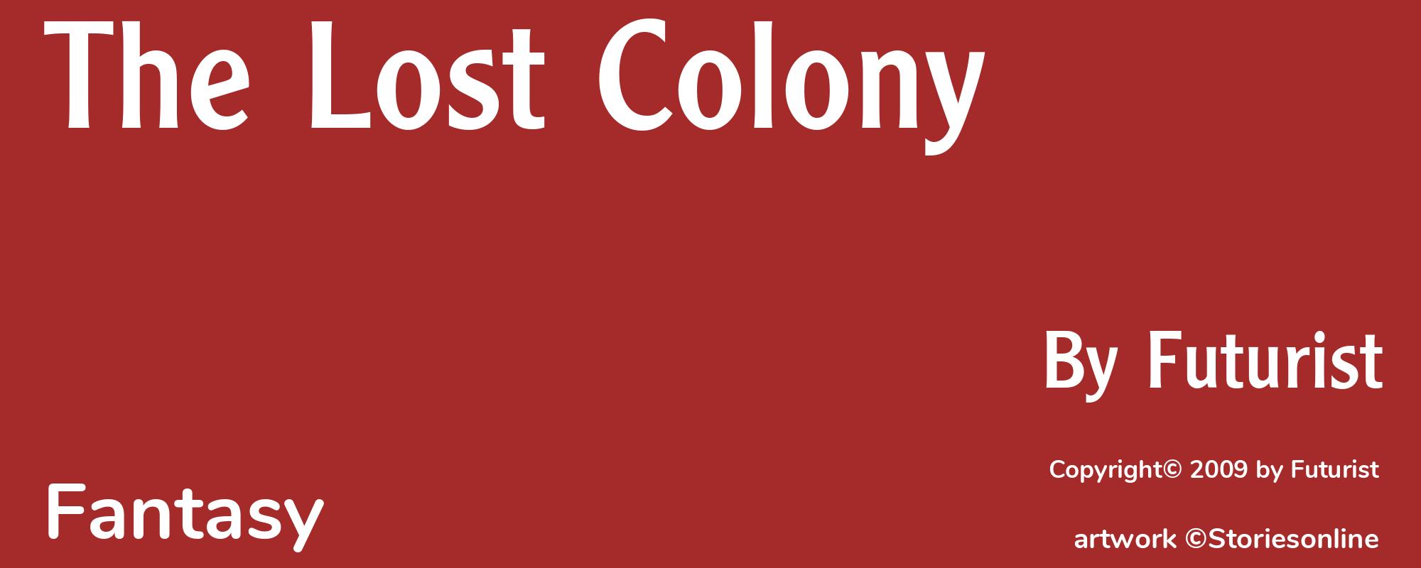 The Lost Colony - Cover