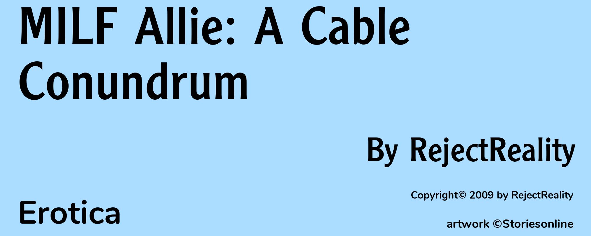 MILF Allie: A Cable Conundrum - Cover