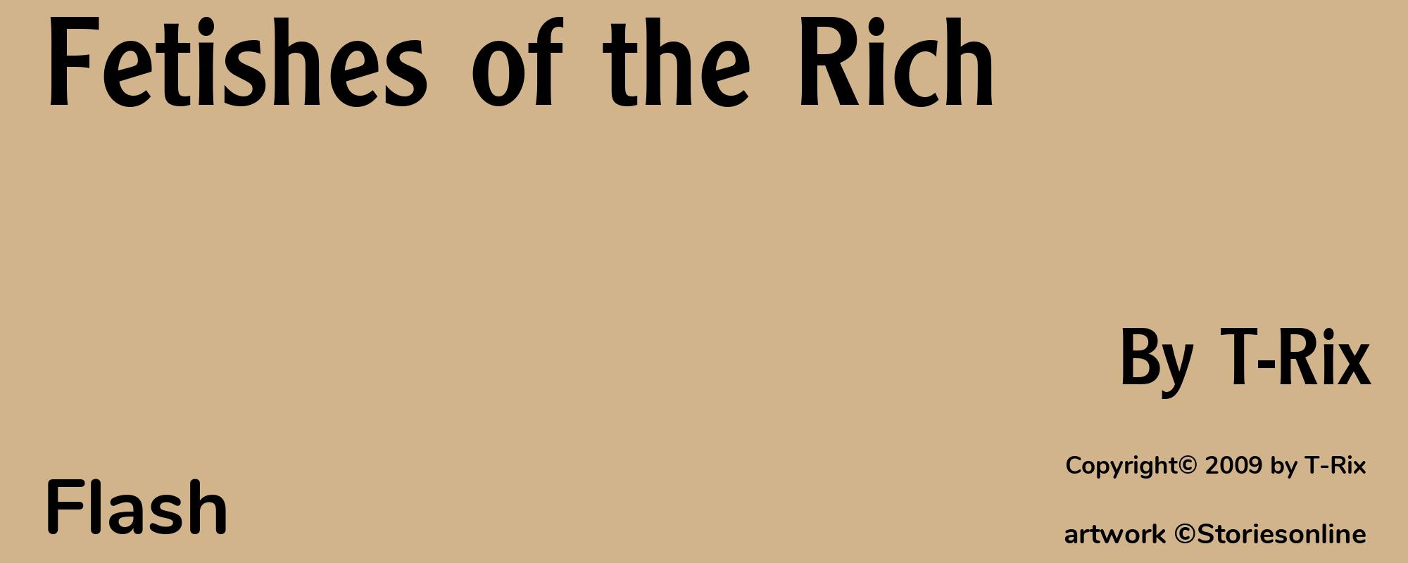 Fetishes of the Rich - Cover