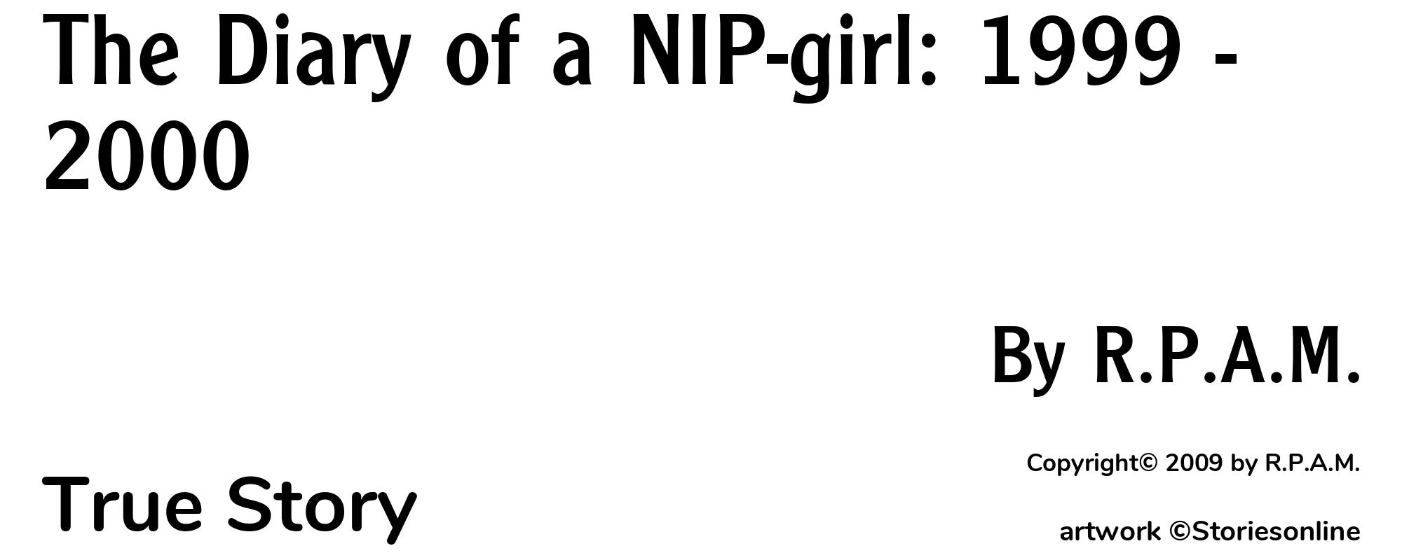 The Diary of a NIP-girl: 1999 - 2000 - Cover