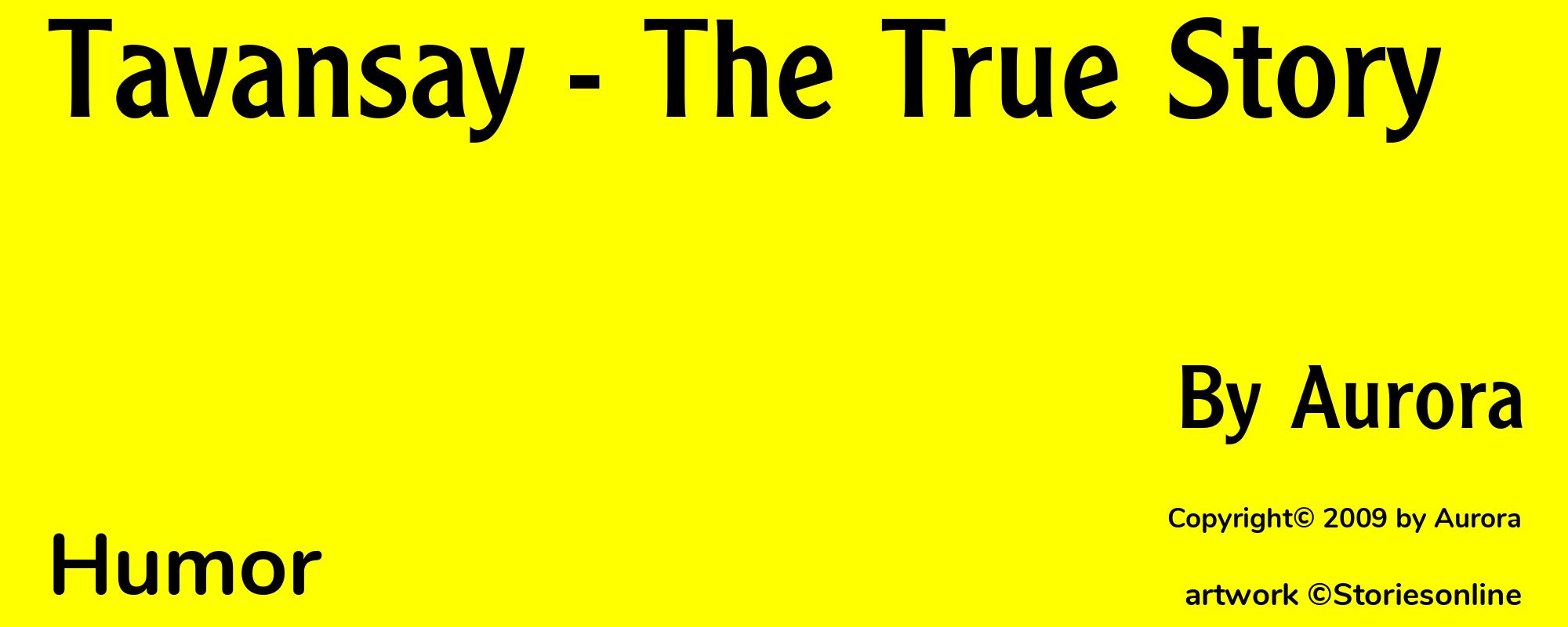 Tavansay - The True Story - Cover