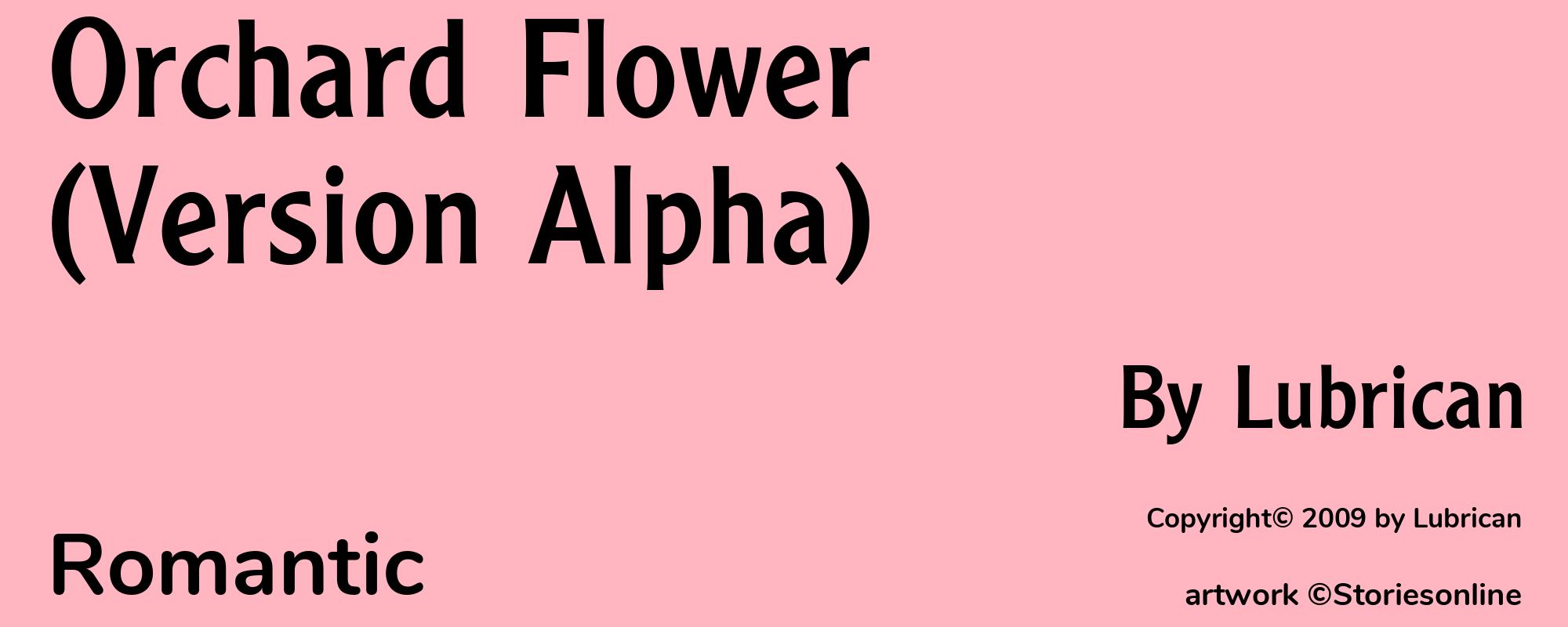 Orchard Flower (Version Alpha) - Cover