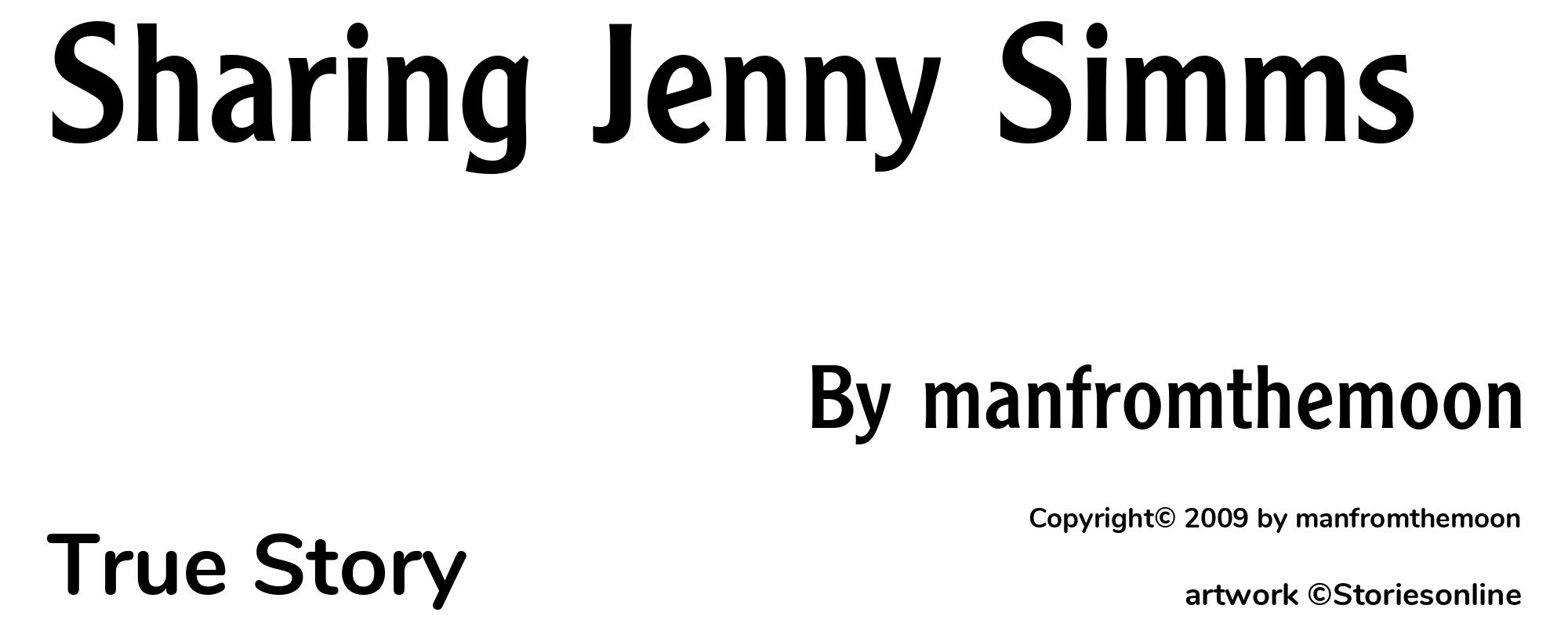 Sharing Jenny Simms - Cover
