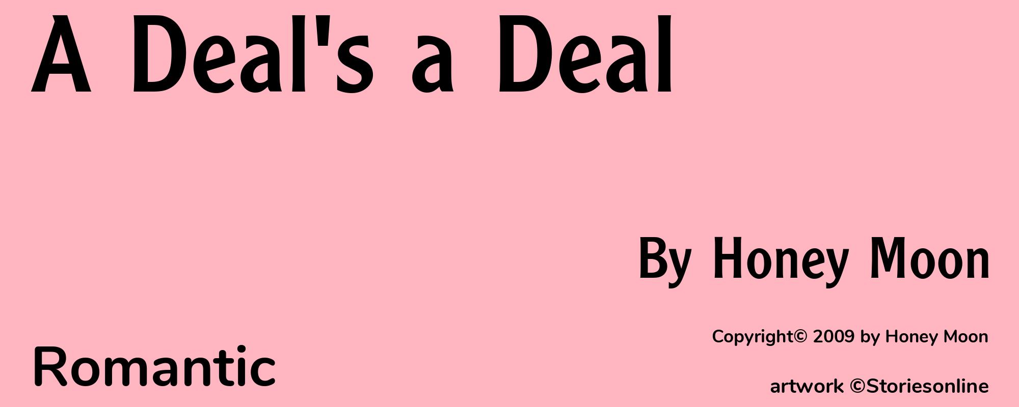 A Deal's a Deal - Cover