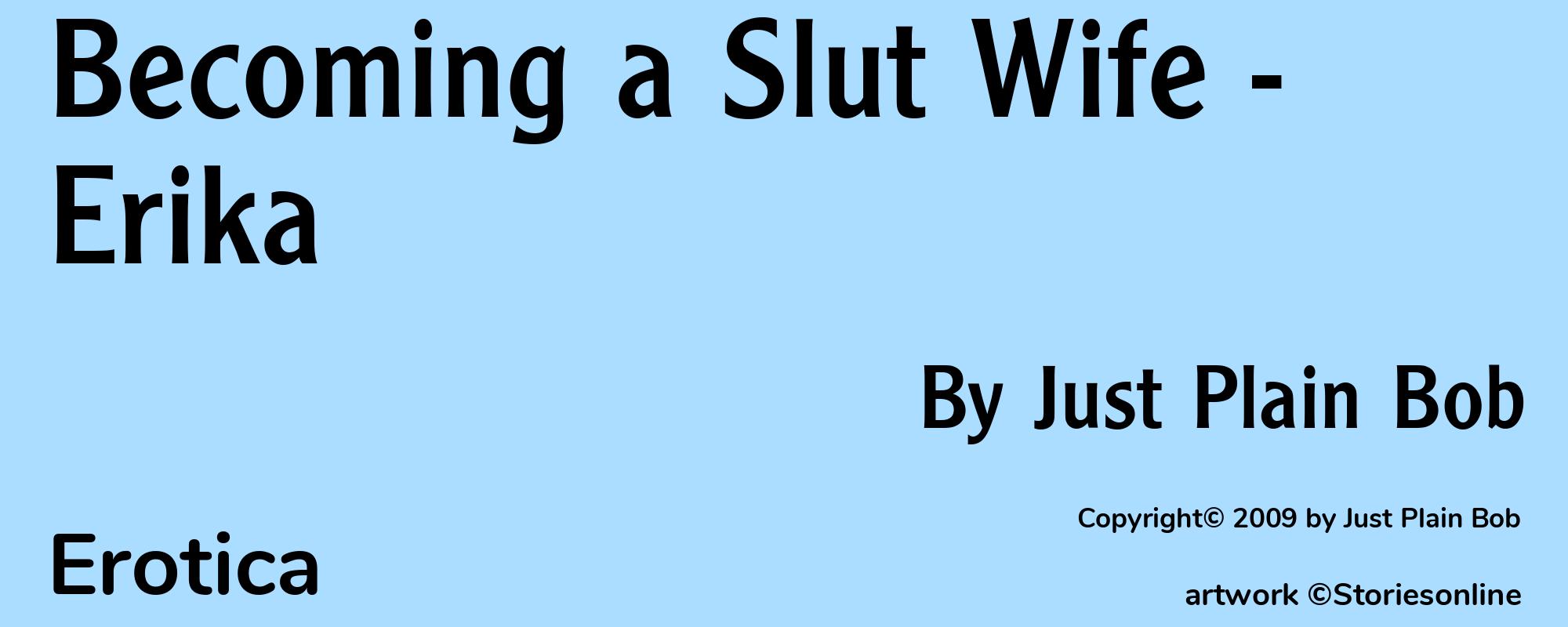 Becoming a Slut Wife - Erika - Cover