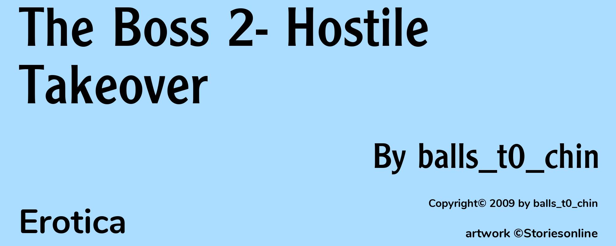 The Boss 2- Hostile Takeover - Cover