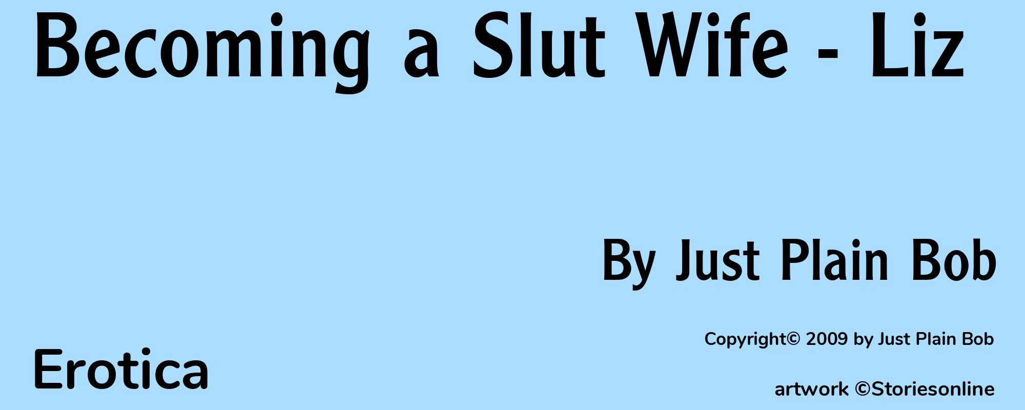 Becoming a Slut Wife - Liz - Cover