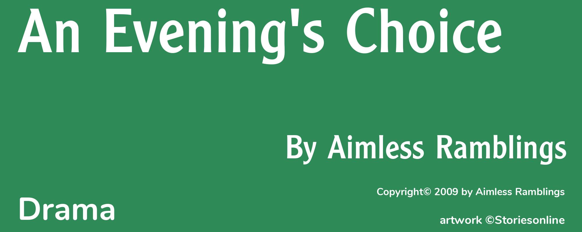 An Evening's Choice - Cover