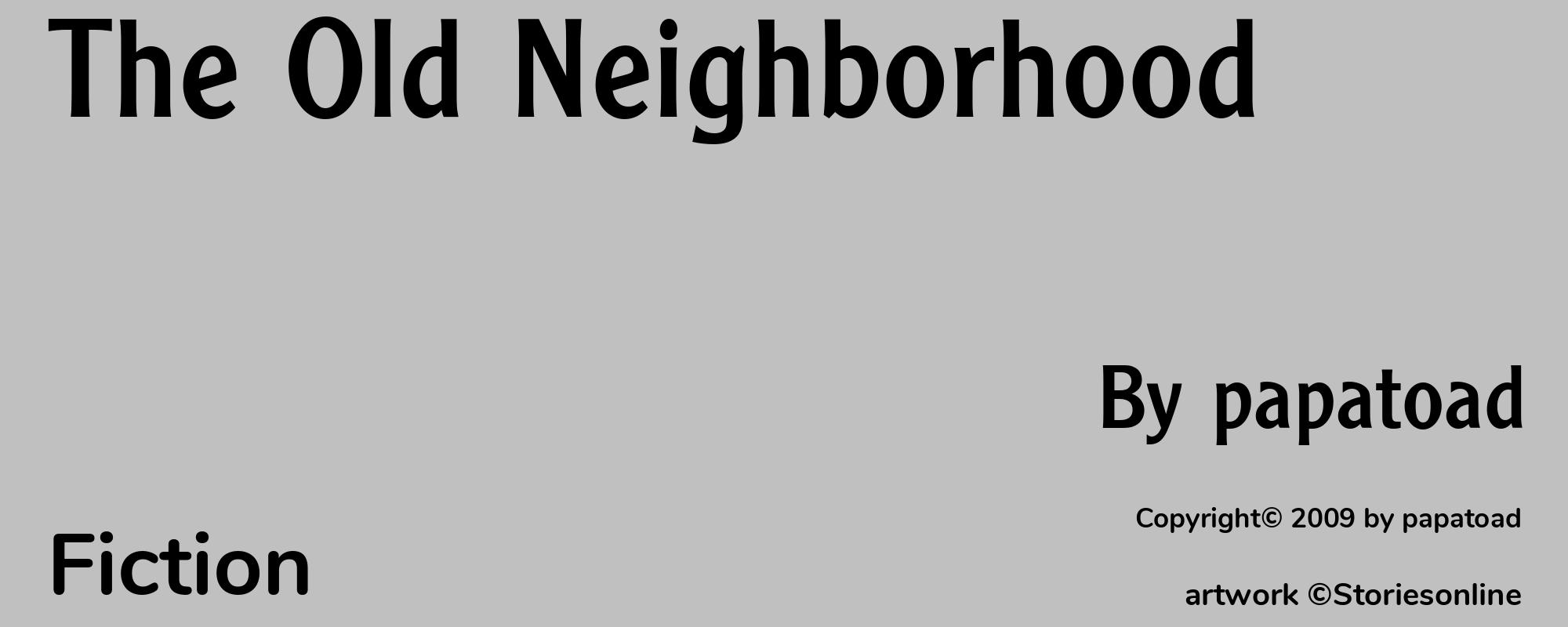 The Old Neighborhood - Cover