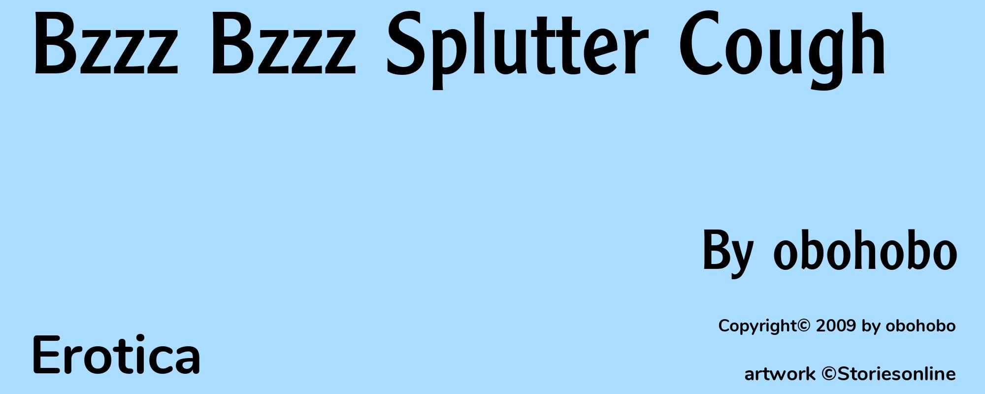 Bzzz Bzzz Splutter Cough - Cover