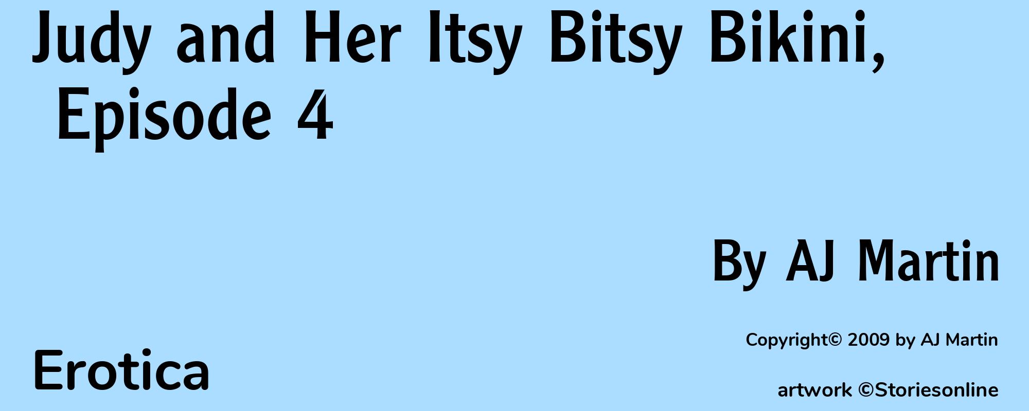 Judy and Her Itsy Bitsy Bikini, Episode 4 - Cover