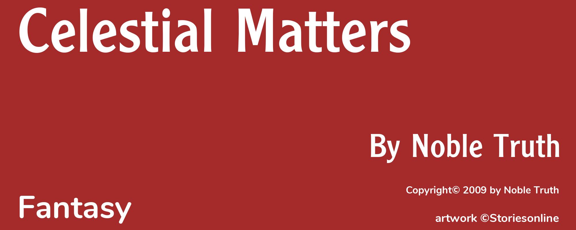 Celestial Matters - Cover