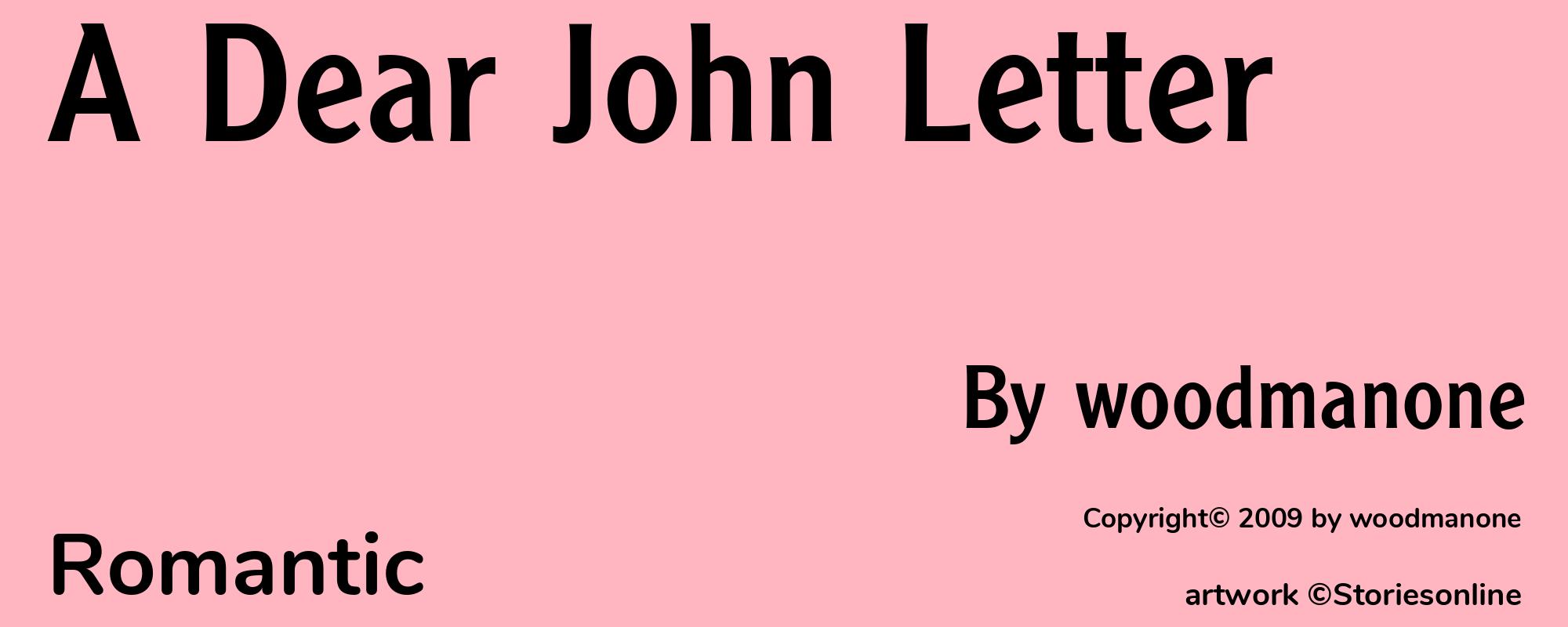 A Dear John Letter - Cover