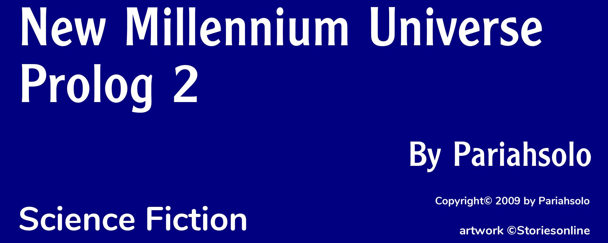 New Millennium Universe Prolog 2 - Cover