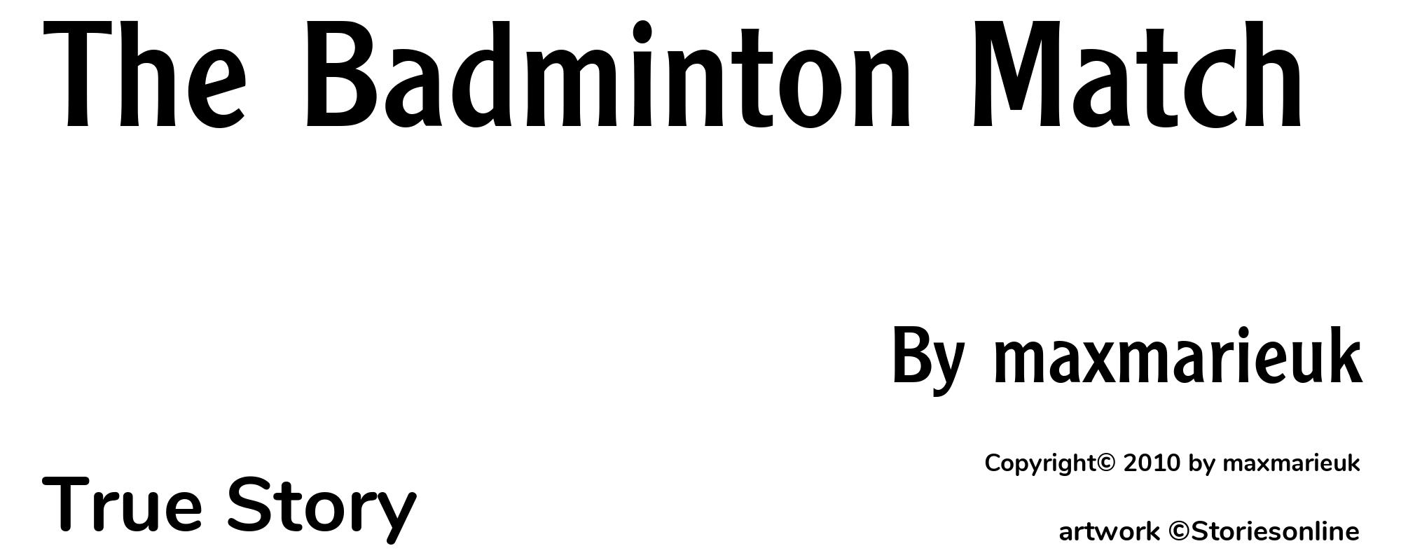 The Badminton Match - Cover