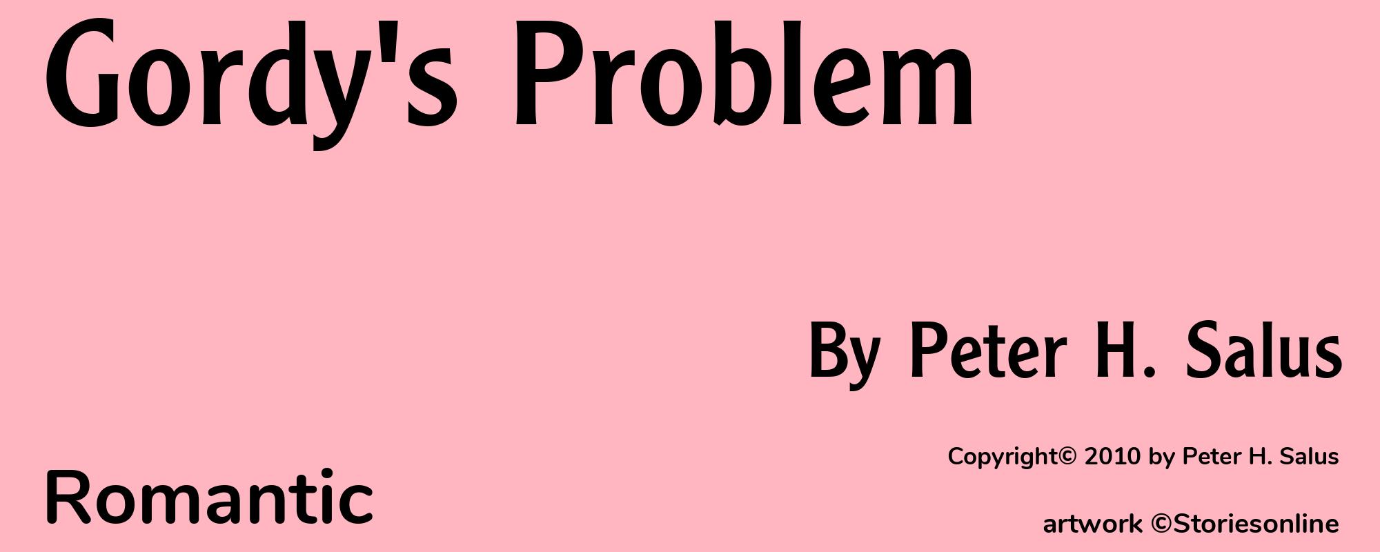 Gordy's Problem - Cover