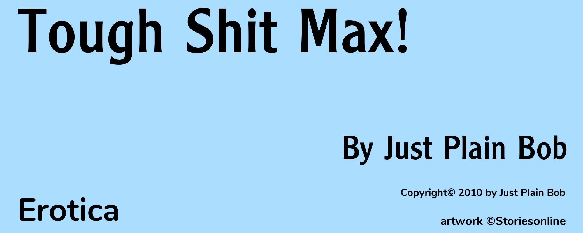Tough Shit Max! - Cover