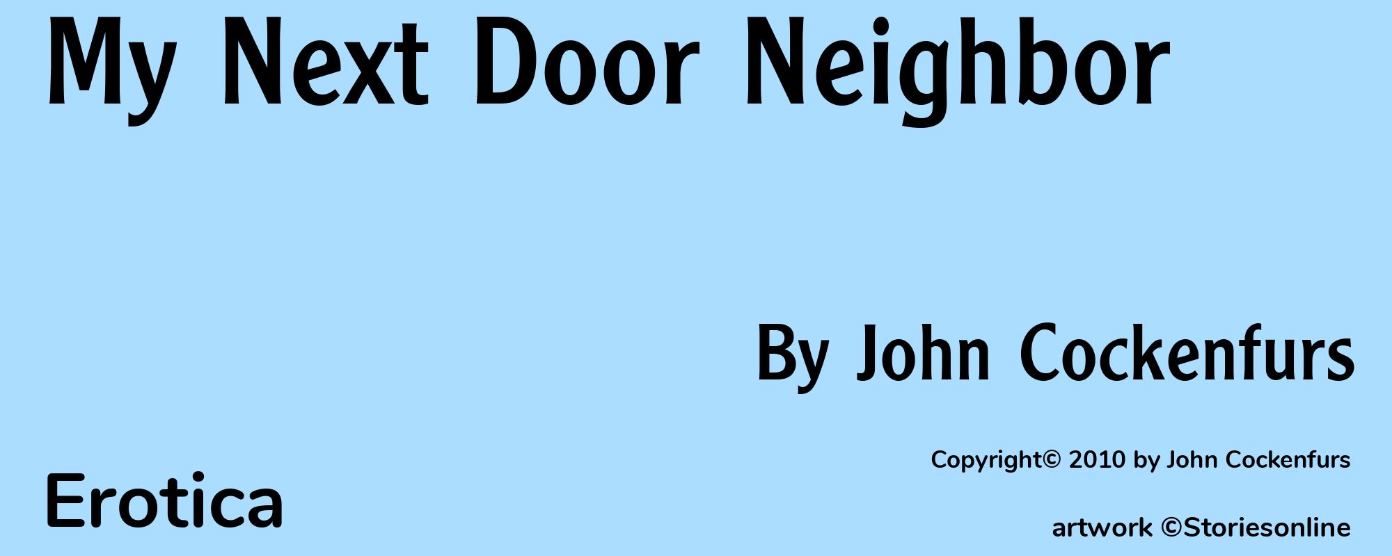 My Next Door Neighbor - Cover