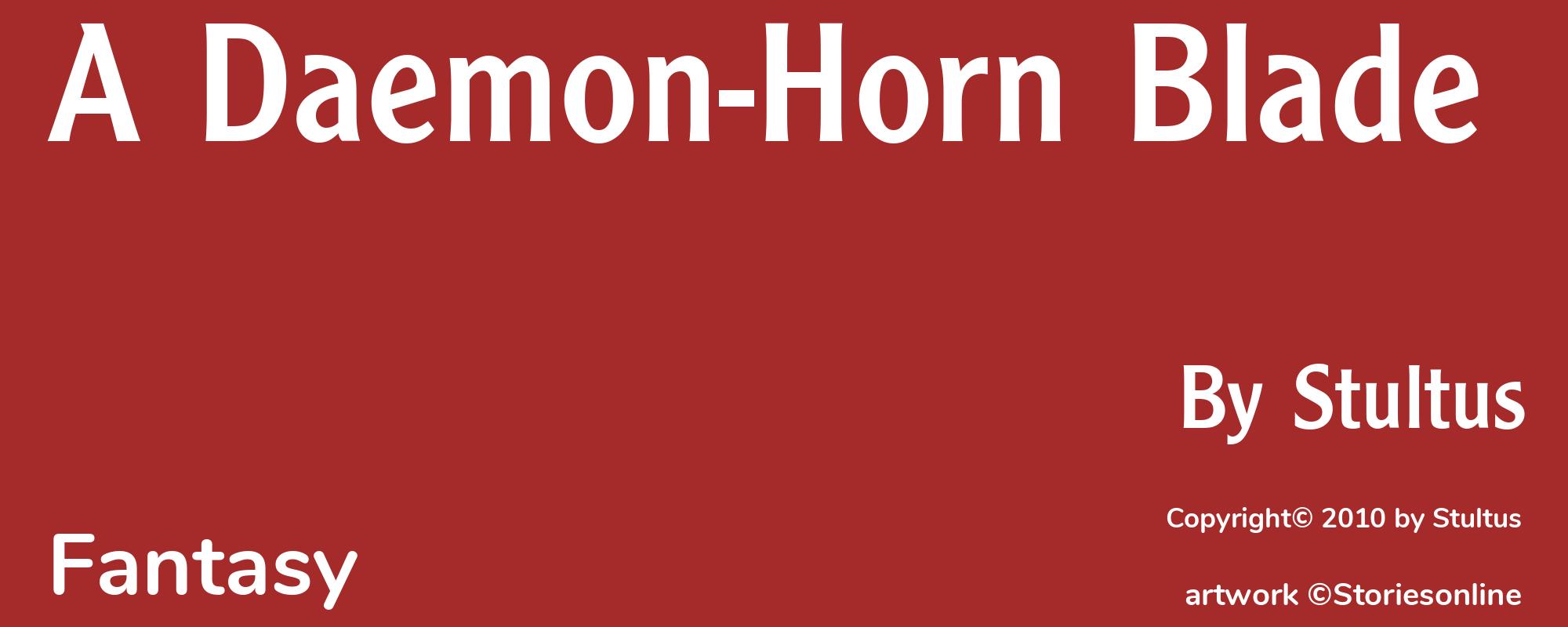A Daemon-Horn Blade - Cover