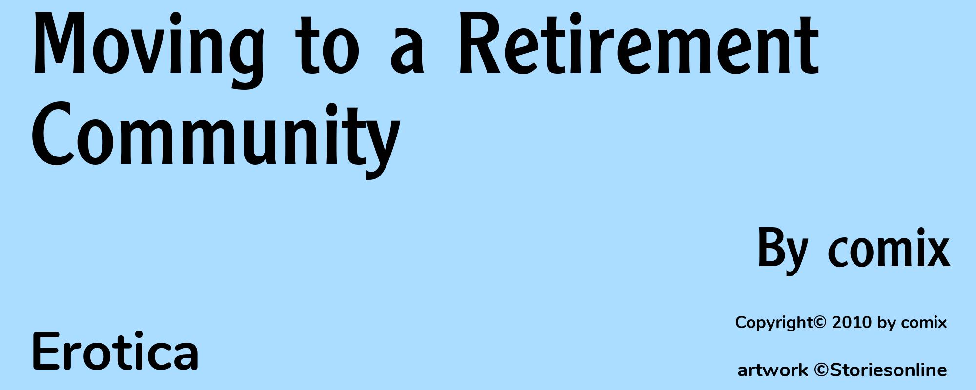 Moving to a Retirement Community - Cover