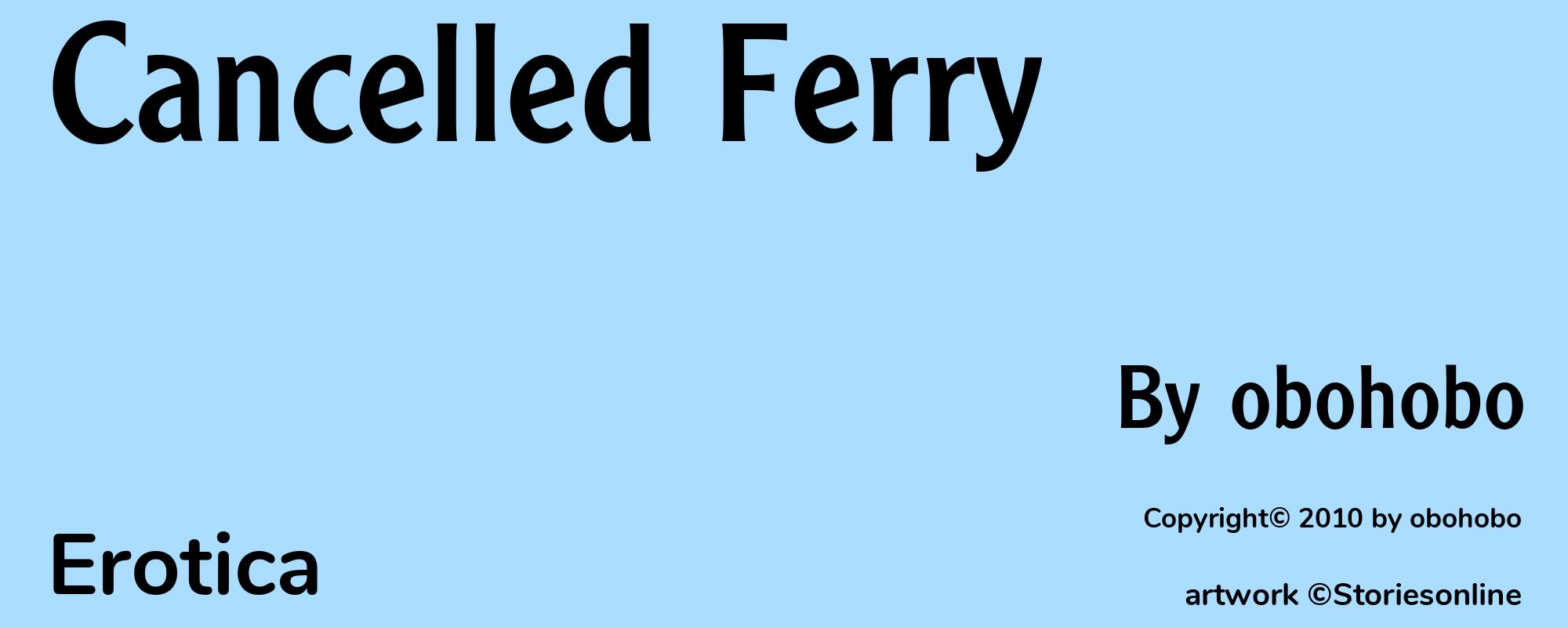 Cancelled Ferry - Cover