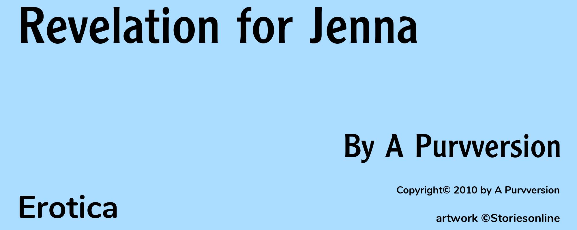 Revelation for Jenna - Cover