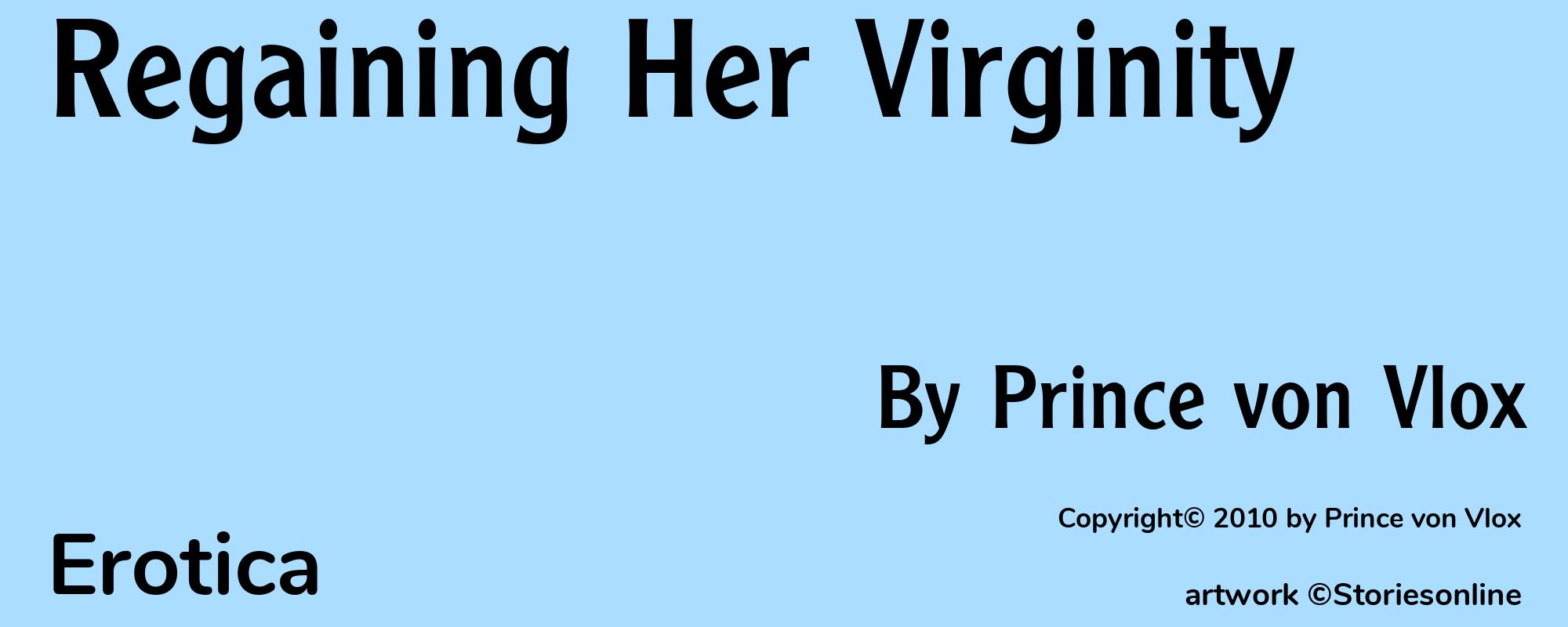 Regaining Her Virginity - Cover