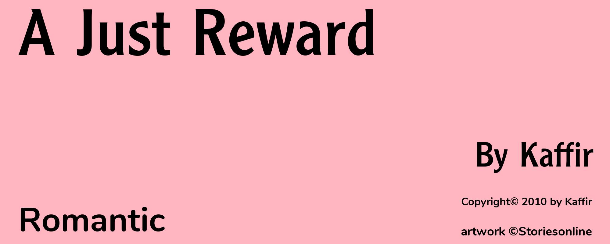 A Just Reward - Cover
