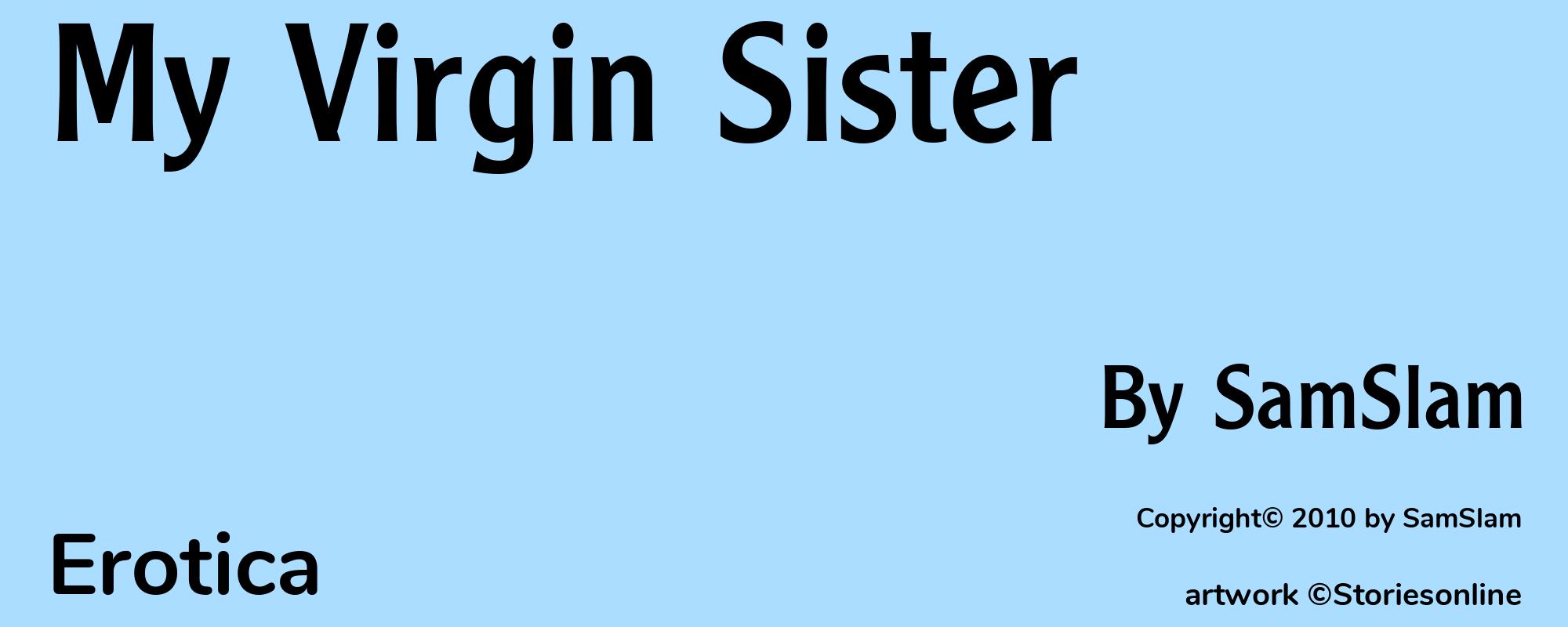 My Virgin Sister - Cover