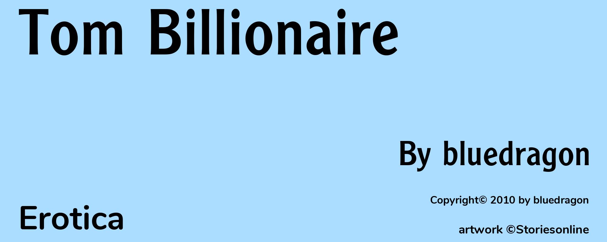 Tom Billionaire - Cover