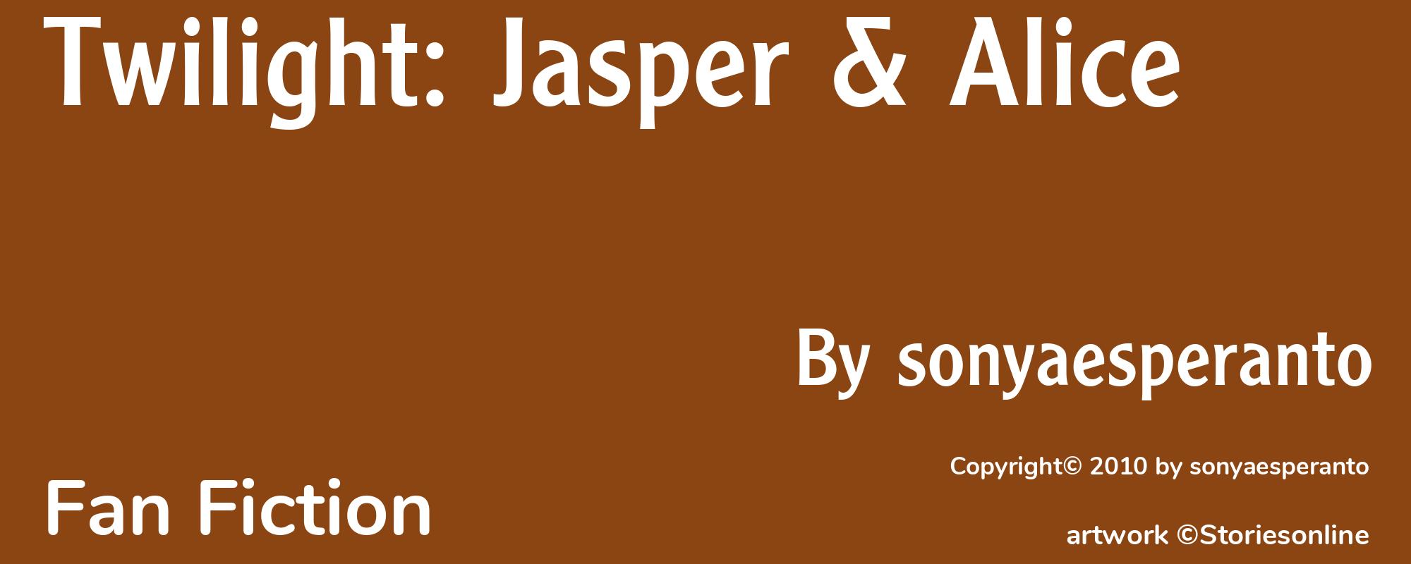 Twilight: Jasper & Alice - Cover